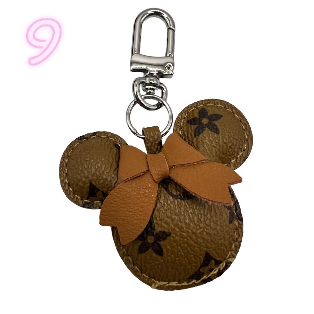 NEW Monogram Mouse Keychain Bag Charm - Picture 14 of 16